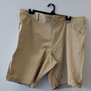 Men's Columbia Blood And Guts Stretch Shorts 10"inseam Ancient Fossil